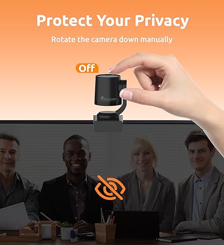 TOUCAN 1080P Webcam with Microphone,FHD Streaming Camera with 1080P/60fps,Privacy Protection Plug Play Ultra Compact Web Cam w/ 89°View for Computer/Meeting/Online Classes/Zoom/YouTube - style: W100+Webcam