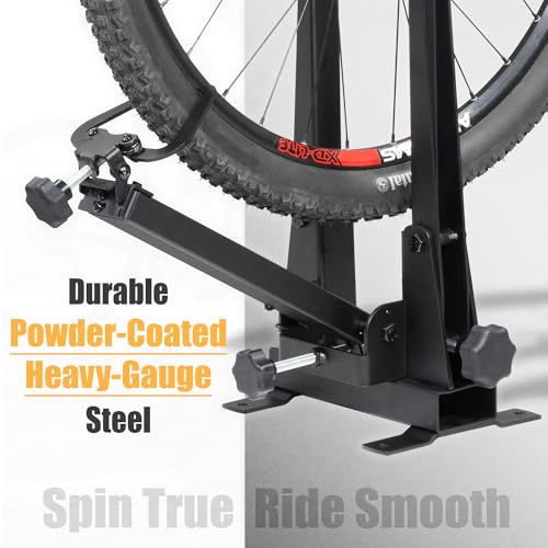 CyclingDeal Bicycle Wheel Truing Stand - Essential Maintenance Tool for Rim Truing with Heavy-Duty Base - Fits Wheel Sizes up to 29", Hub Widths up to 150mm