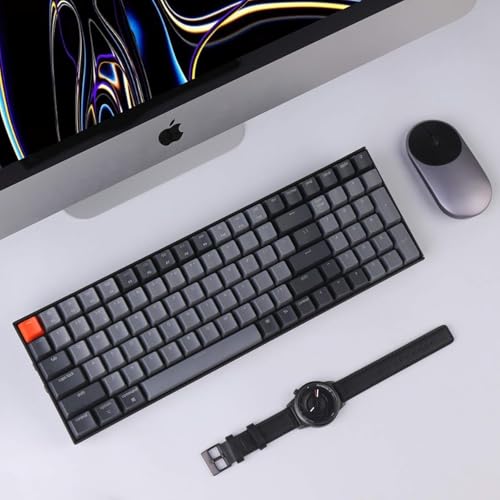 Keychron K4 96% Layout 100 Keys Wireless Bluetooth 5.1/Wired USB Mechanical Gaming Keyboard with Keychron Super Red Switch White LED Backlight N-Key Rollover for Mac Windows PC-Version 2 - color: Keychron Super Red Switch, size: Version 2
