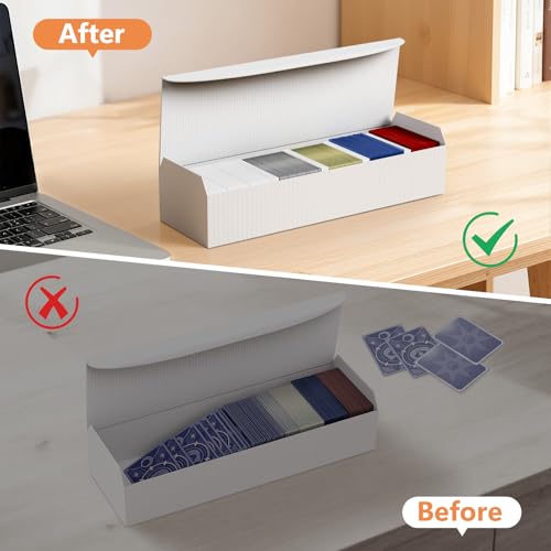 Trading Card Dividers for Storage Boxes - 30PCS High-Density Foam Card Spacer Blocks, Mixed Thickness Box Fillers for MTG, TCG, Baseball & Sports Cards (White) - style: 30PCS