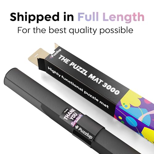 Premium Puzzle Mat - 37 x 59 Inches - Up to 3000 Pieces - Jigsaw Puzzle Roll Up Mat - Non Slip Rubber Bottom - Soft Polyester Surface - with Gift Packaging - style: 3000 Gift