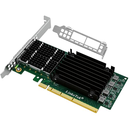 CX516A Dual 100Gb/s QSFP28 Ports Intelligent RDMA Ethernet Adapter for Web 2.0, Cloud and Storage Servers, Mellanox ConnectX-5 EX MT28808A0 Ethernet Controller, 2X 100GbE PCIE Gen 4.0 x16 NIC Card