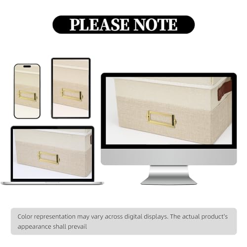 Vienrose Greeting Card Organizer Box with 20 Removable Dividers, 84 Labels, Foldable Storage Box Great for Greeting Cards, Photos, Envelopes, Stickers, Postcards, Beige&Khaki - color: Beige&Khaki