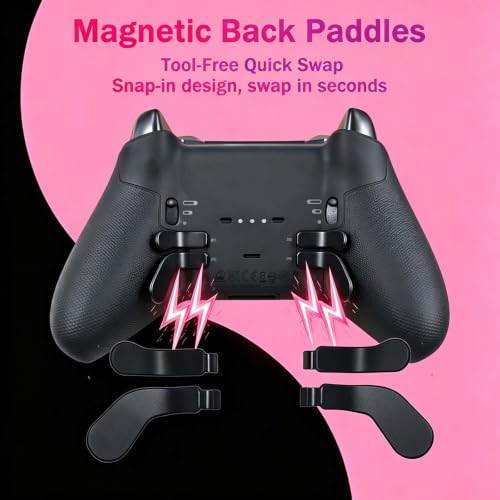 DIY Customized Model 1797 Elite Series 2 Controller-Vest Pink,Gaming Controller Compatible with Xbox Elite Series 2,Wireless Controller with 3.5mm Audio Jack,Compatible for Xbox One,Xbox Series X/S,DIY Controller With Accessory Bag - color: Vest Pink