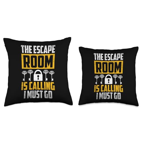 Escape Room Game Exit Game Escape Room Master Exit Game Throw Pillow - size: 18x18