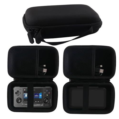 WERJIA Hard Carrying Case Compatible with Retroid Pocket Classic/Retroid Pocket Flip 2/ Flip Retro Game Handheld Console (black) - color: black