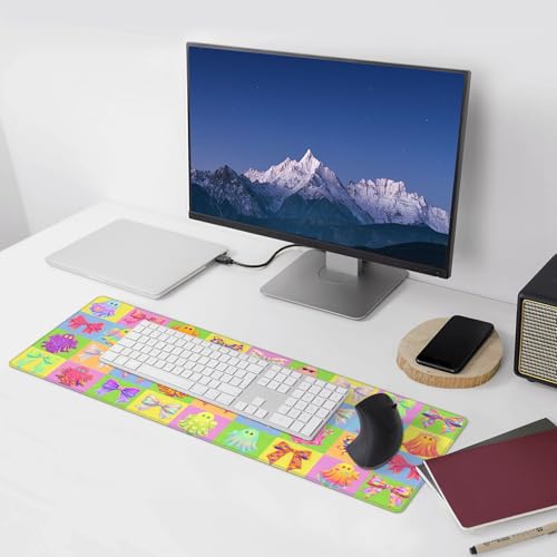 Ghost Bow Gaming Mouse Pad Extended Large Mouse Mat 31.5 X 11.8 Inch Nonslip Rubber Base Long Desk Pad Stitched Edges Mousepad Mice Pad for Office Home Game - color: Ghost Bow