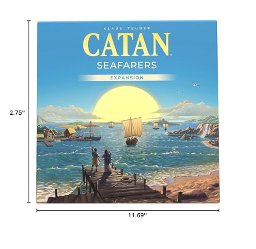 CATAN Seafarers Board Game Expansion (6th Edition) Strategy Game for Kids and Adults, Ages 12+, 3-4 Players, 60 Minute Playtime, Made by Catan Studio