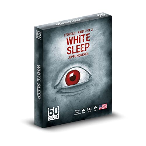 50 Clues: Part Two: White Sleep – 1-5 Players – Party Card Games – 90 Minutes of Gameplay – Games for Family Game Night and Parties – Card Games for Teens and Adults Ages 16+ - English Version - style: B. 50 Clues: White Sleep