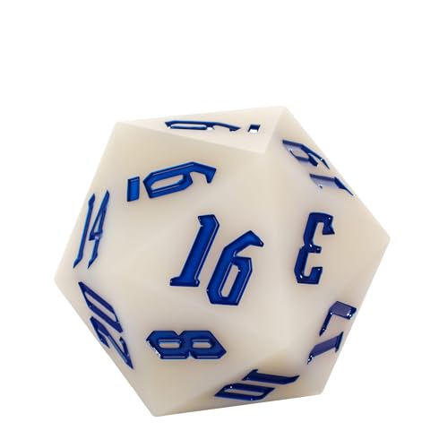 Silicone 55mm D20 DND Dice, Light Changing Colors Single Large D20 | Giant D20 Polyhedral Dice with Dice Gift Box Compatible with Dungeons and Dragons RPG Table Games(Red Yellow/Blue) - color: Red Yellow/Blue