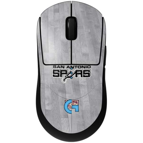 Skinit Decal Other Skin Compatible with G Pro Wireless Gaming Mouse - Officially Licensed NBA San Antonio Spurs Hardwood Classics Design - color: Grey - HWCTSS02