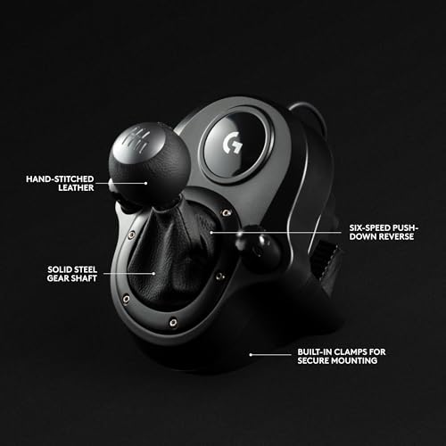 Logitech G29 Driving Force Racing Wheel and Pedals, Force Feedback, Real Leather + Logitech G Driving Force Shifter - For PS5, PS4 and PC, Mac - Black - style: PS5, PS4, PC/Mac