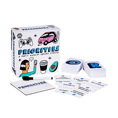 Priorities: The Hilarious New Party Game of Absurd Choices That Gets Everyone Laughing – Party Games for Adults and Teenagers - Card Games - Board Games - Travel Games