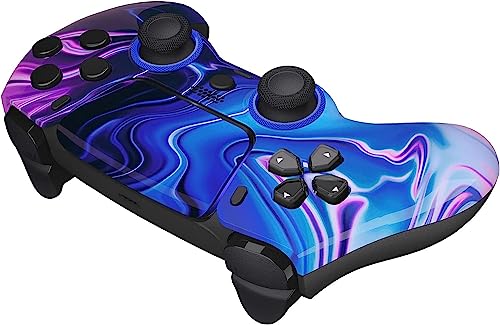Custom Controllerzz Custom Wireless Controller Compatible with PS5 - Multiple Designs Available (PS5 Blue & Purple Swirl) - color: PS5 Blue & Purple Swirl
