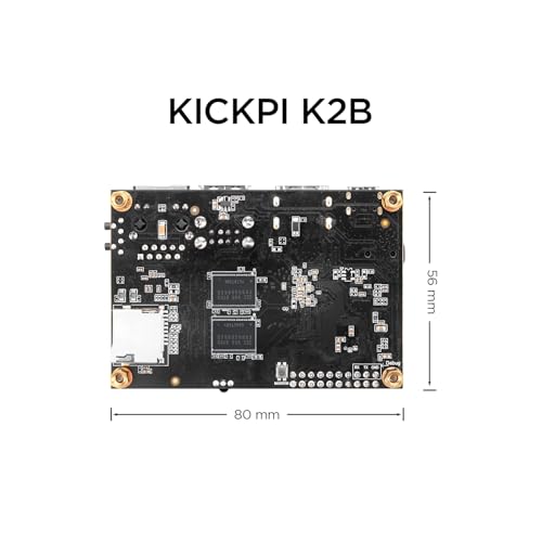 K2B Single Board Computer, Allwinner H618 Quad Core 64 Bit Development Board Up to 1.5GHz 4G LPDDR4 32G eMMC Run Android 12.0/Ubuntu 2204 - size: 4G and 32G