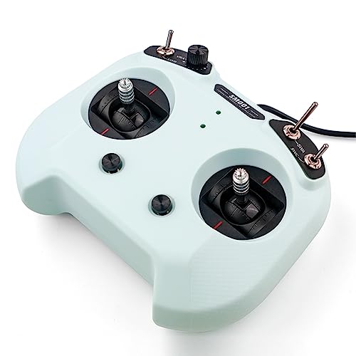 HTLNUZD Flysky FS SM001 Flight Simulator Controller 8 CH, Supports a Variety FMS G3/G3.5/G4/G5/G6/G7 5.0 XTR VRC of Flight Simulation Software for RC Helicopters, Fixed Wing Etc (FS SM001-cyan) - color: Fs Sm001-cyan