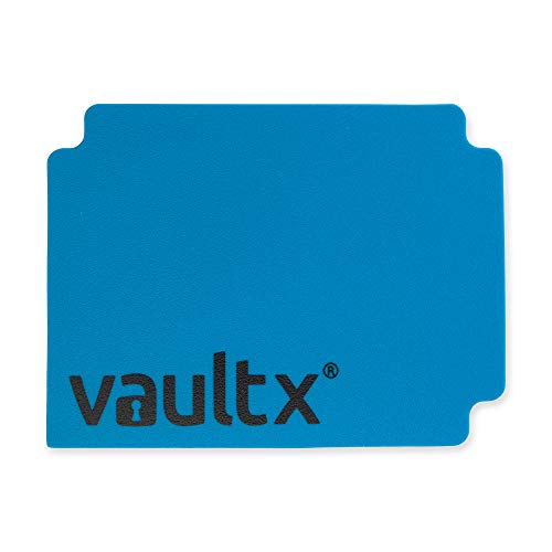Vault X Large Standard Deck Box with 150 Black Sleeves, fits 100+ Sleeved Trading Cards (Blue) - color: Blue