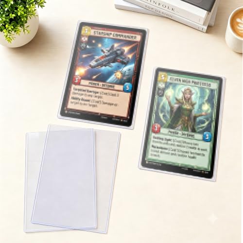 Vmiapxo 20 Pack 6" x 9" Hard Plastic Card Sleeves, Waterproof Rigid Protectors Clear Double Sided Display Sheet Holders for Postcard Prints Photos - size: 6" x 9"