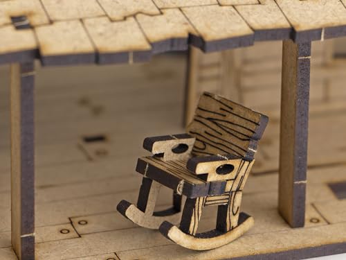TowerRex Bar Furniture D&D Scatter Terrain Set for 28mm Miniatures, Dungeons and Dragons, Warhammer, Pathfinder DND Miniatures