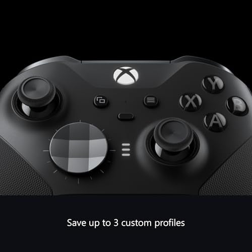 Xbox Wireless Gaming Controller | Elite Series 2 | Black | Console, PC, and Cloud Devices | Adjustable Thumbsticks | Trigger Locks - color: Black