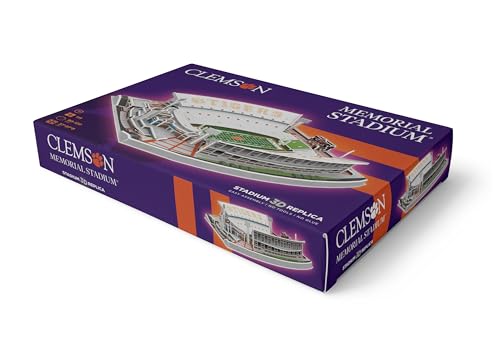 Pro-Lion 3D Jigsaw Puzzle of Memorial Stadium -94 Pieces | Home of Clemson Tigers | NCAA Football Gifts for Age 7+ - style: Clemson Tigers