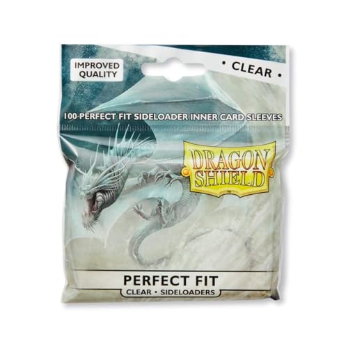 5 Packs Dragon Shield Inner Sleeve Sideloader Clear Standard Size 100 ct Card Sleeves Value Bundle! - color: Side Loader Clear