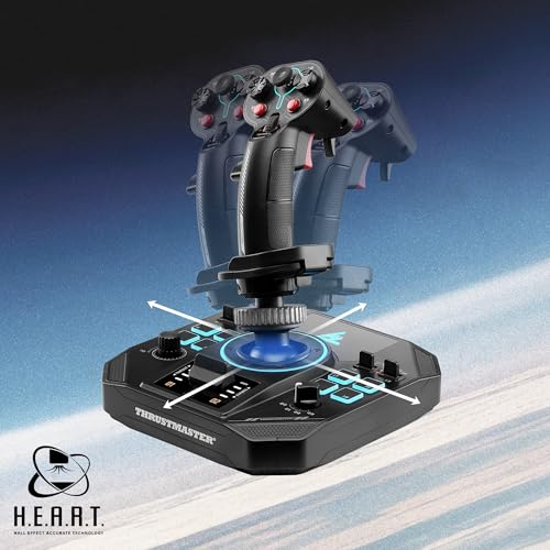 Thrustmaster Sol-R5 Modular Flight Base, with Detachable Grip - PC | 23 programable buttons, X/Y 16-bit Hall-Effect, built-in mini throttle, 3 extra axes, RGB LEDs, fits Thrustmaster grips - style: Sol-R5 Base