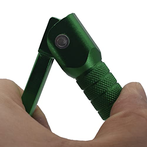 CNC Aluminum Motorcycle Gear Shifter Lever, Foldable Pedal Shifter Lever Fit for CRF50 XR50 XR CRF 50cc 110cc 250cc Dirt Pit Monkey Bike Motorcycle ATV (Green) - color: Green