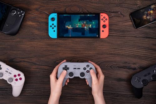 8Bitdo Pro 2 Bluetooth Controller for Switch/Switch 2, Hall Effect Joysticks, 2 Pro Back Paddle Buttons, Wireless Gaming Controller for Switch, PC, Android, and Steam Deck & Apple (G Classic Edition) - color: G Classic Edition