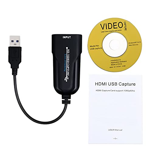 4K HDMI to USB 3.0 Audio Video Capture Card 1080P 60FPS for Game Live Streaming
