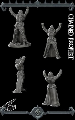 Elysar Chainwhisper | Chained Prophet | Miniature for Tabletop Games Like D&D and War Gaming Medium (Normal Size)