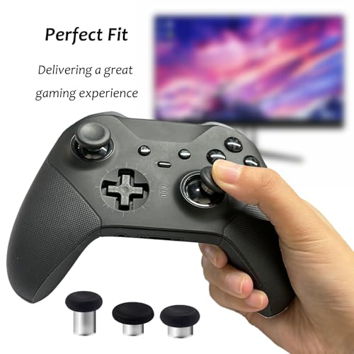 7 in 1 Metal Magnetic Thumbsticks for Xbox Elite Series 2 Controller,Swappable Magnetic Analog Stick Joystick Replacement for Xbox Elite Series 2/Elite Series 2 Core + 1 Tool(Black)