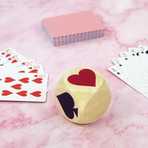 Euchre Cube Marker Dice (2.2 in) Pinochle Bridge Playing Cards Whist Cards Markers Euchre Card Deck Marker Game Dice Indicator