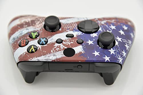 Hand Crafted Custom Controller Compatible with Xbox Series X/S & Xbox One (U.S Flag) - color: U.S Flag