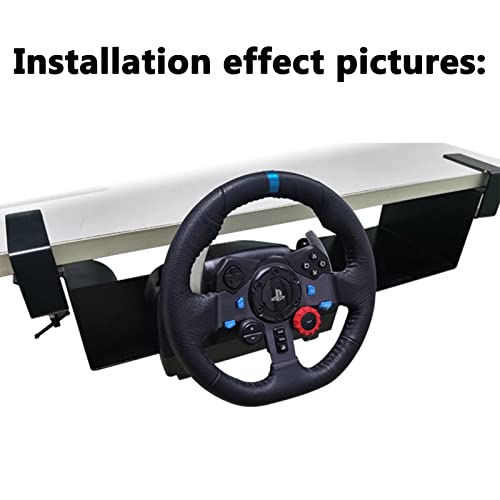 Racing Game USB Handbrake Drift Adapter Board for Logitech G27 G29 Steam Racing Game Simulation Bracket Accessories (Under Table Bracket, Black) - size: Under table bracket