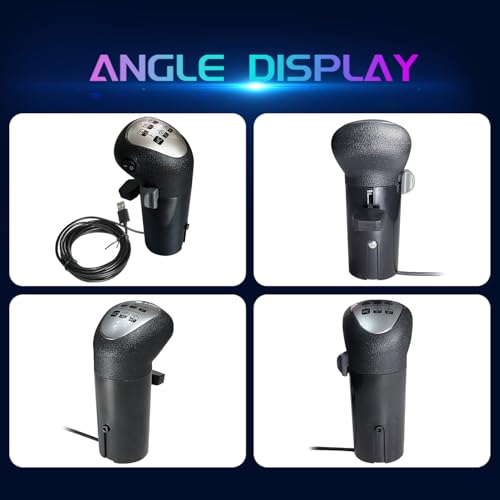 HCXLELD USB Truck Simulator Shifter Knob for ATS & ETS2 compatibled with Logitech G25 G27 G29 G920 G923 Thrustmaster TH8A Fanatec SQ Moza PXN or other DIY shifter