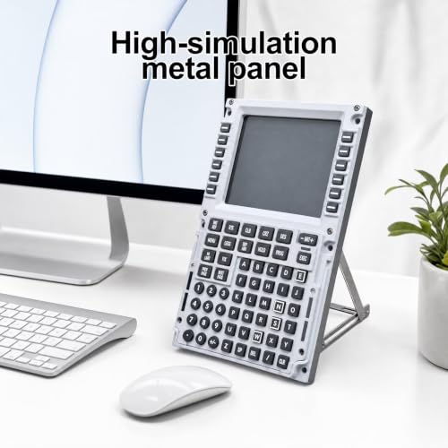 Full Size Flight Simulator Controller- Computer Control Display Panel- Route Control Plug-And-Play Game Simulators Cl/Ng/Max Cdu For Home Cockpit &Amp; Desktop Setup Pc For Enthusiasts