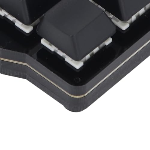 AstraLoom One Handed Macro Mechanical Keyboard Programmable NKRO Hotkeys 6 Keys USB Keypad with Floating Window for Gaming and Office Work Black ABS Acrylic