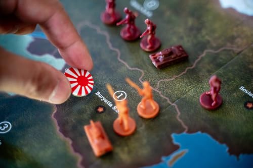 Renegade Game Studios Axis & Allies 1942 Second Edition Board Game | WWII Strategy Game for 2-5 Players, 40 x 26-Inch Board, Command Major Powers like Germany and USA, Ages 12+