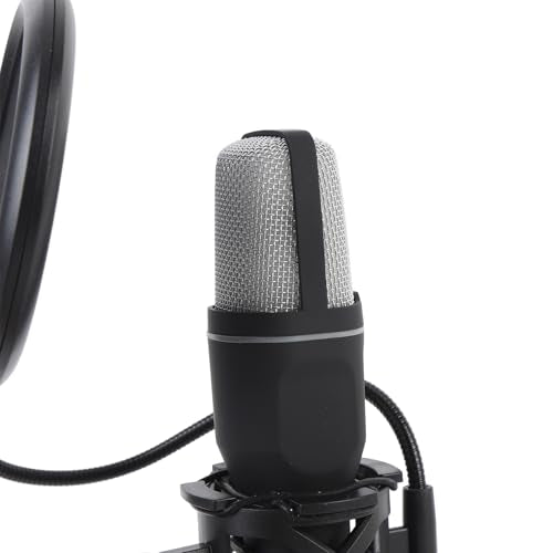 Gaming USB Microphone with RGB Light, Condenser PC Computer Mic with Tripod Stand for Streaming, Podcast, Studio, Plug & Play