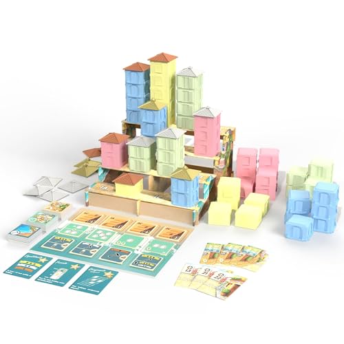 Positano - Strategy Board Game | Simultaneous Building, 3D Game Board - 1-4 Players, Ages 13+, 30 Minutes - style: Base Game