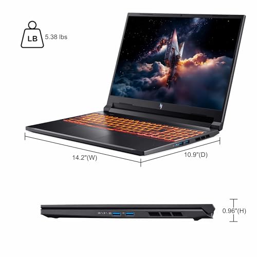 iCarp Customized Laptop Made with Acer Nitro V 16 Gaming Laptop 16" WUXGA IPS 180Hz AMD 6-core Ryzen 5 240 16GB/32GB/64GB RAM 512GB/1TB/2TB/4TB SSD RTX 5050 GDDR7 (Up to 421 AI Tops) Backlit Win11 - style: Ryzen 5 240 + RTX 5050