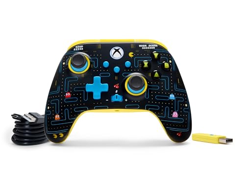 PowerA Wireless Controller for Xbox Series X|S - PAC-MAN SE, hall effect thumbsticks, low latency wireless, officially licensed, works with Xbox One and Windows 10/11 - color: PAC-MAN Special Edition