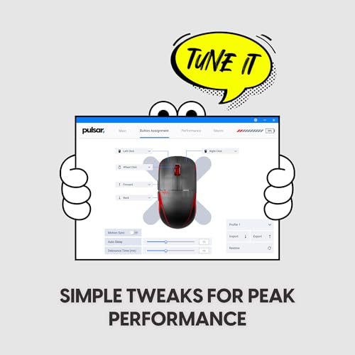 Pulsar Gaming Gears X2 Crazylight Wireless Gaming Mouse, Ultra Lightweight 1.27 oz (36g), Optical Switch, 32000 DPI, 750 IPS, XS-1 Sensor, 8k Compatible (Mini, Black, T1 Edition) - color: T1 Edition (Black), size: Mini, style: X2 CrazyLight