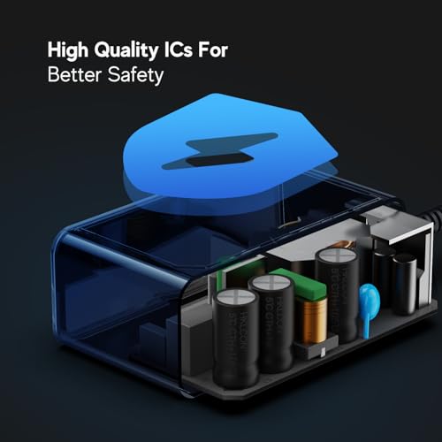 GaN PD 65W USB C Charger for Turtlebox Ranger Outdoor Portable Bluetooth Speaker, SmallRig V Mount Battery, UGREEN Valve Steam Deck, ROG Ally, Nintendo Switch 2, T-Mobile Arcadyan KVD21 Power Adapter
