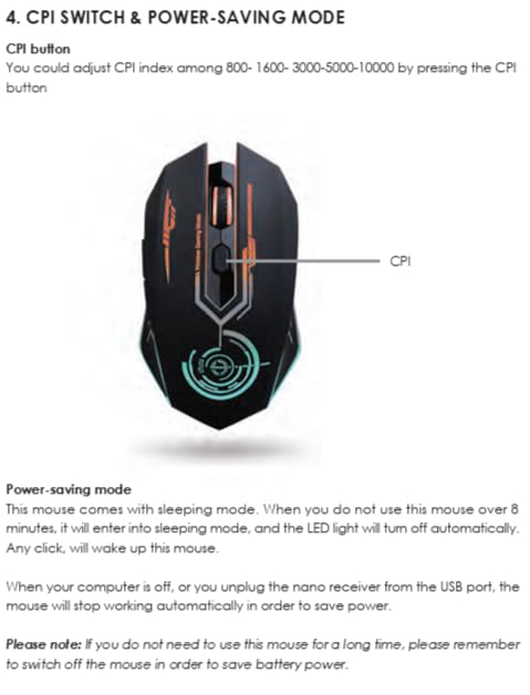 MELOGAGA Wireless Gaming Mouse Bluetooth/2.4G RGB Rechargeable -Black | Bluetooth/2.4G Dual Modes, Silent Clicks, 7-Color Backlit, 6 Buttons, Rechargeable Battery for PC, Mac, Laptop, Chromebook - color: Black