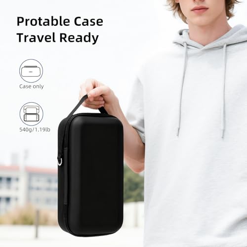 FIWWAT Carrying Case for Nintendo Switch 2 2025, 12 Game Card Slots, Large Capacity Hard Travel Protective Case for Switch 2 Console Accessories Pro Controller, Dock, Black - color: Black