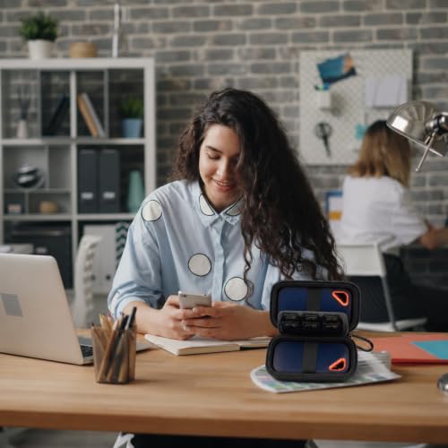 Comecase Dual SSD Case for SanDisk Extreme Portable SSD and Extreme PRO | Holds 2 Drives & 12 SD Cards, Elastic Strap Fit 500GB/1TB/2TB/4TB/8TB, Cable Groove and Carabiner for Travel, Black,Case Only - color: Black