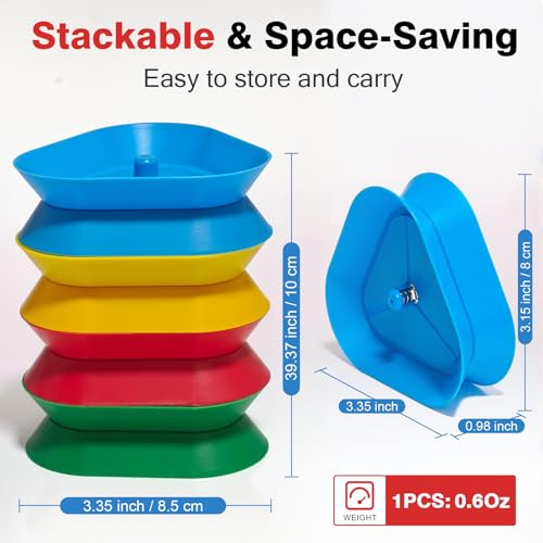 Playing Card Holders 8 Pack - Triangle Hands Free Card Holder for Kids, Adults, Seniors | Plastic Card Holders for Poker, Game Nights, Classroom Activities (4 Colors)