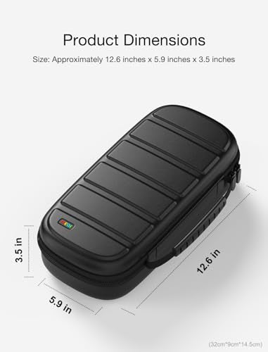 MEQI Carrying Case for Nintendo Switch 2, Hard Shell Travel Case with Large Storage for Storing Console, Joy-Con 2, 10 Game Cards, Cable & Charger